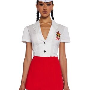 Halloween AT YOUR SERVICE WAITRESS COSTUME
